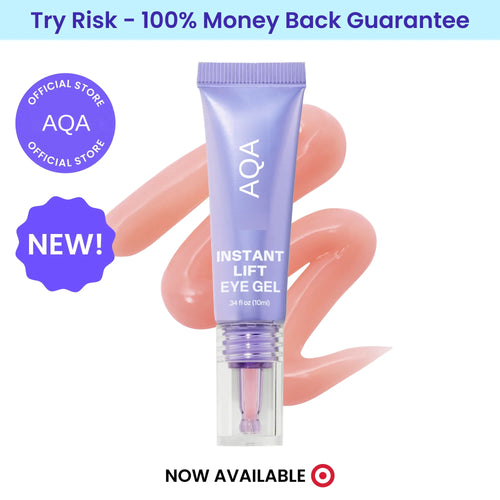NEW! AQA Instant Lift Eye Gel - For the look of Puffiness & Bags, Wrinkles, Fine Lines and Dark Circles, Anti Aging Skin Care for Men & Women with Collagen Targeting Biotech Under Eye Brightener