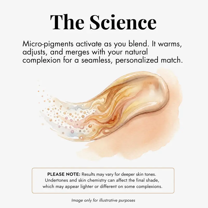 Color-Changing Liquid Foundation SPF 15 – Lightweight & Hydrating