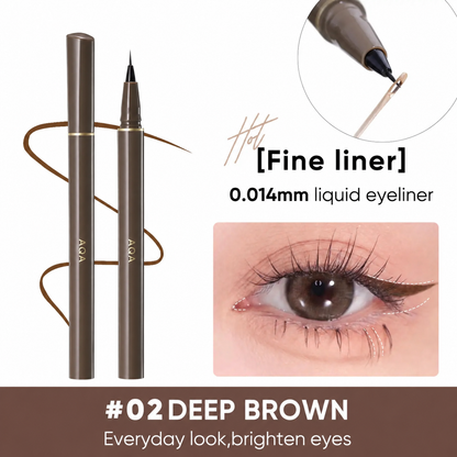 Ultra-Fine Waterproof Liquid Eyeliner, Smudge-Proof, Long-Lasting, Sharp Wing, Beginner Friendly