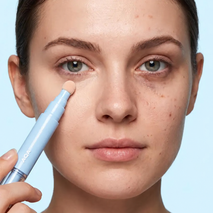 Dual-Effect Color Correcting Multi-Use Concealer & Foundation, 24-Hour Long-Lasting High-Coverage Matte Korean Pressed Powder, Nourishing Cosmetic for Flawless Base Makeup, Covers Acne Marks & Sculpts Nose, Color Correcting Concealer,back to school