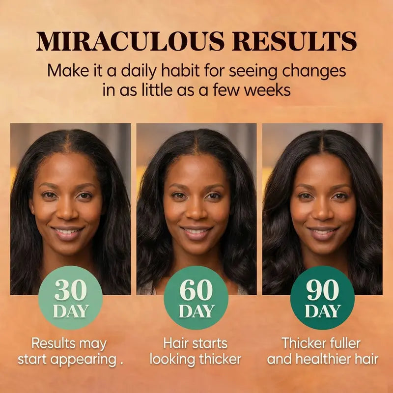 30 60 90 Day Batana Oil Hair Results