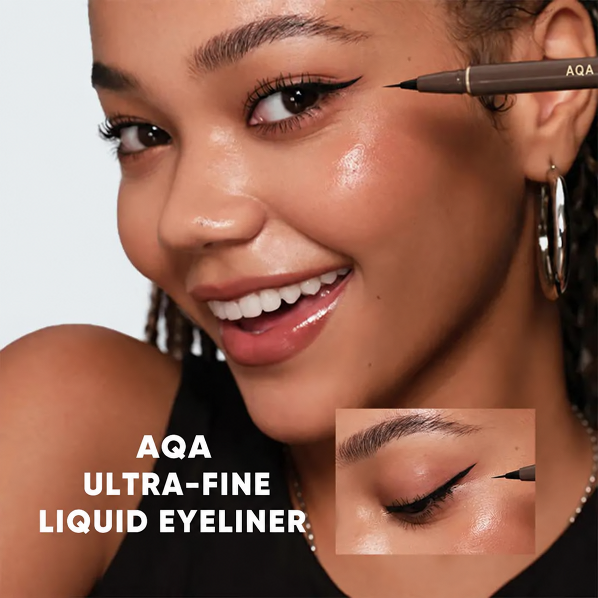 Ultra-Fine Waterproof Liquid Eyeliner, Smudge-Proof, Long-Lasting, Sharp Wing, Beginner Friendly