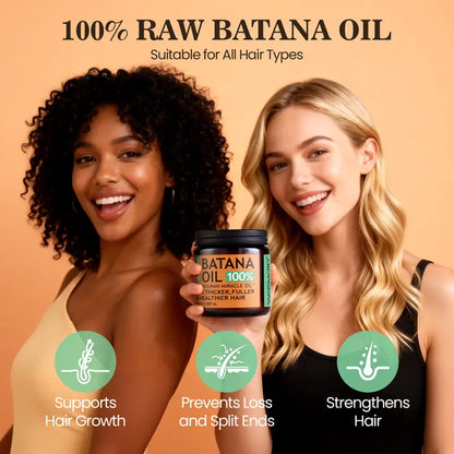 Pure Batana Oil for Hair Growth, 100% Raw Organic Honduran Batana Hair Mask, Nourishing Scalp Oil for Fuller, Thicker Hair, 4.06 fl oz