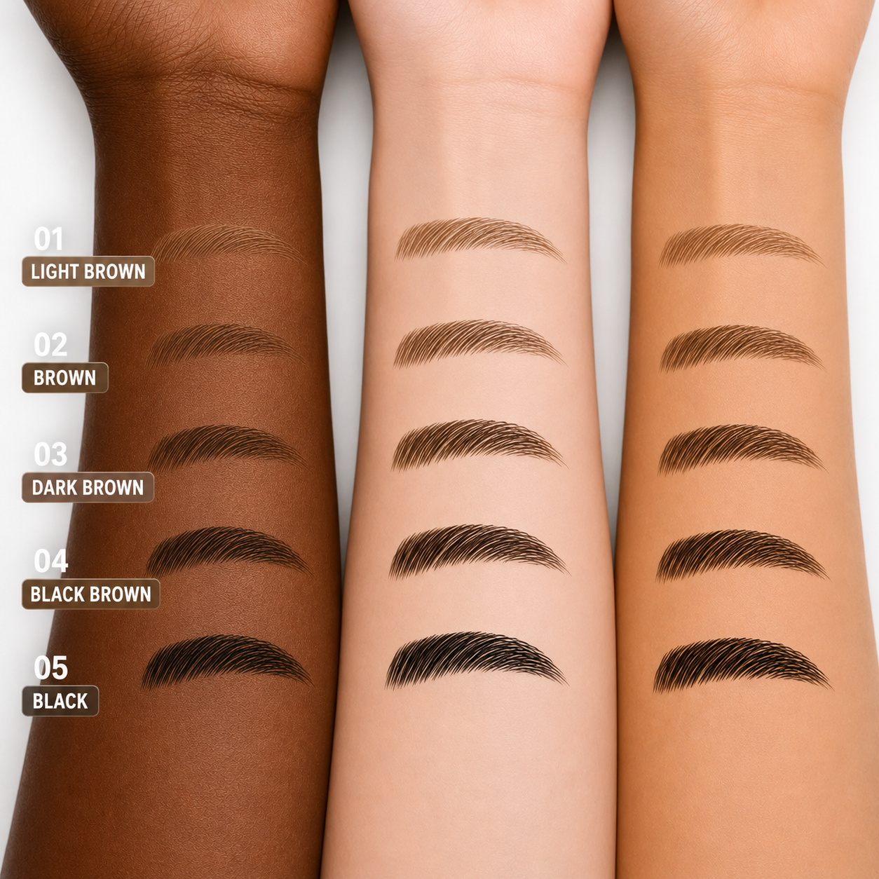 Waterproof Hair-Like Brow Pen – Smudge-Proof, Long-Lasting Natural Eyebrow Pencil