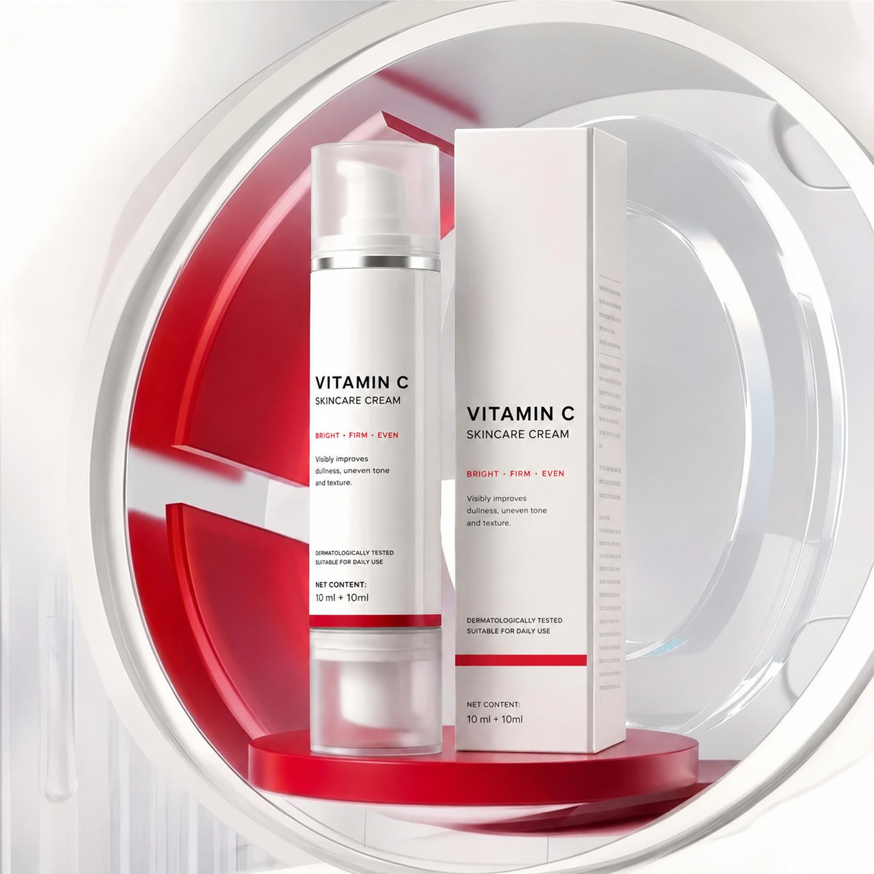 Dual Chamber Vitamin C Skincare Cream