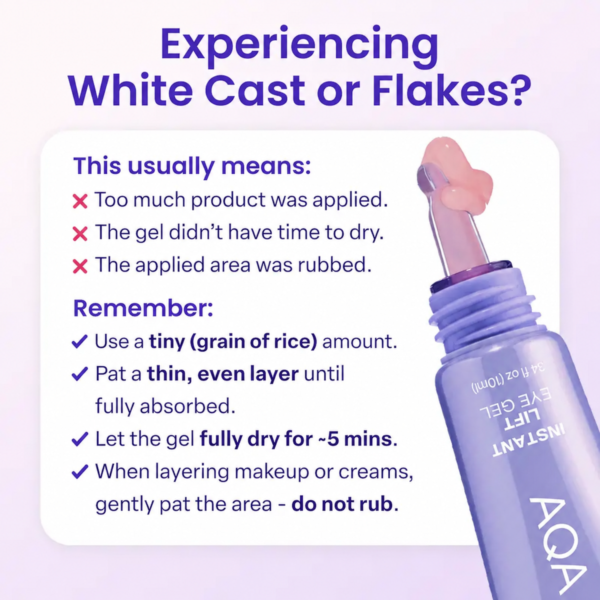 NEW! AQA Instant Lift Eye Gel - For the look of Puffiness & Bags, Wrinkles, Fine Lines and Dark Circles, Anti Aging Skin Care for Men & Women with Collagen Targeting Biotech Under Eye Brightener