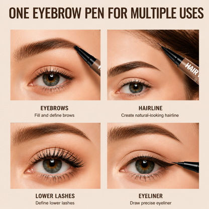 Waterproof Hair-Like Brow Pen – Smudge-Proof, Long-Lasting Natural Eyebrow Pencil