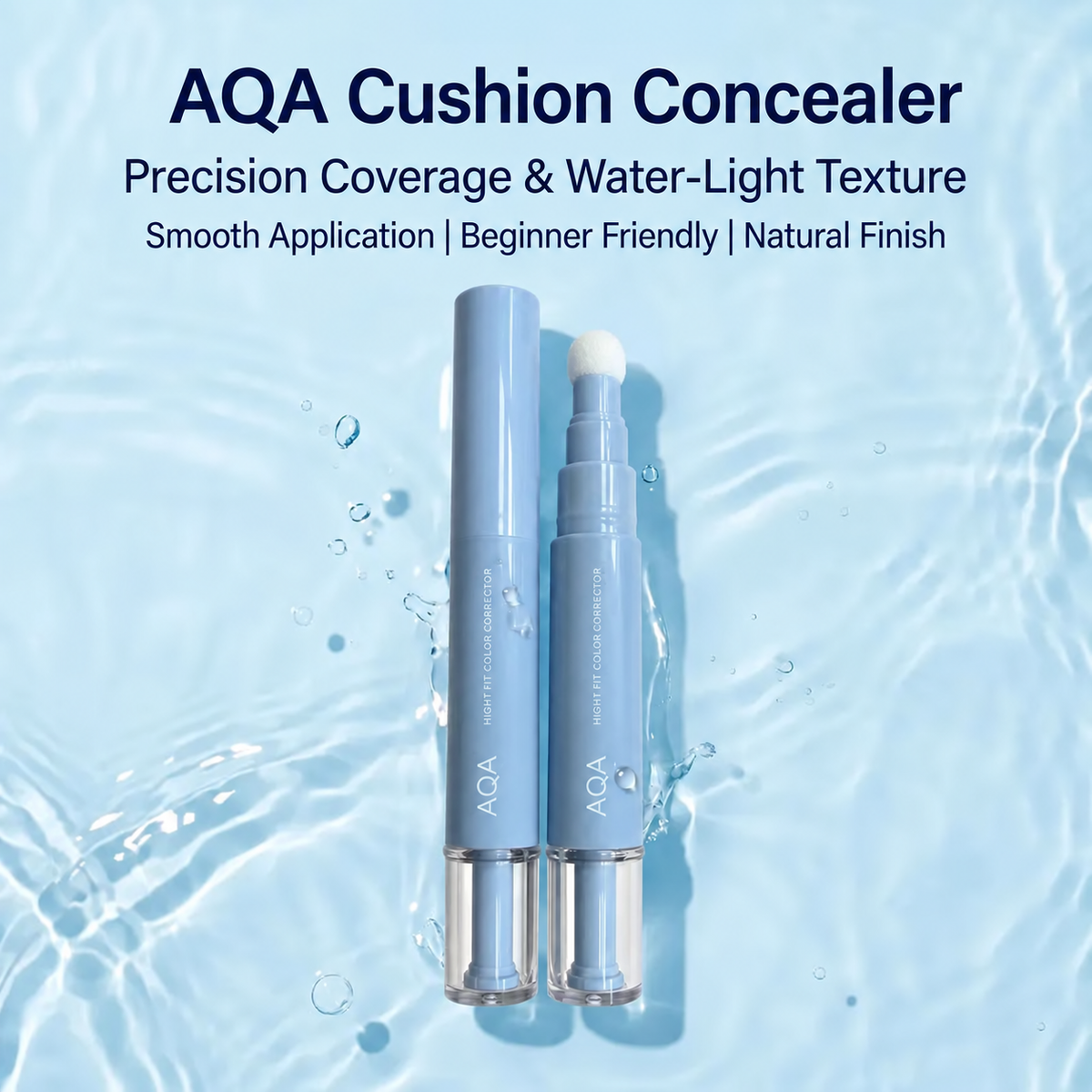 Dual-Effect Color Correcting Multi-Use Concealer & Foundation, 24-Hour Long-Lasting High-Coverage Matte Korean Pressed Powder, Nourishing Cosmetic for Flawless Base Makeup, Covers Acne Marks & Sculpts Nose, Color Correcting Concealer,back to school